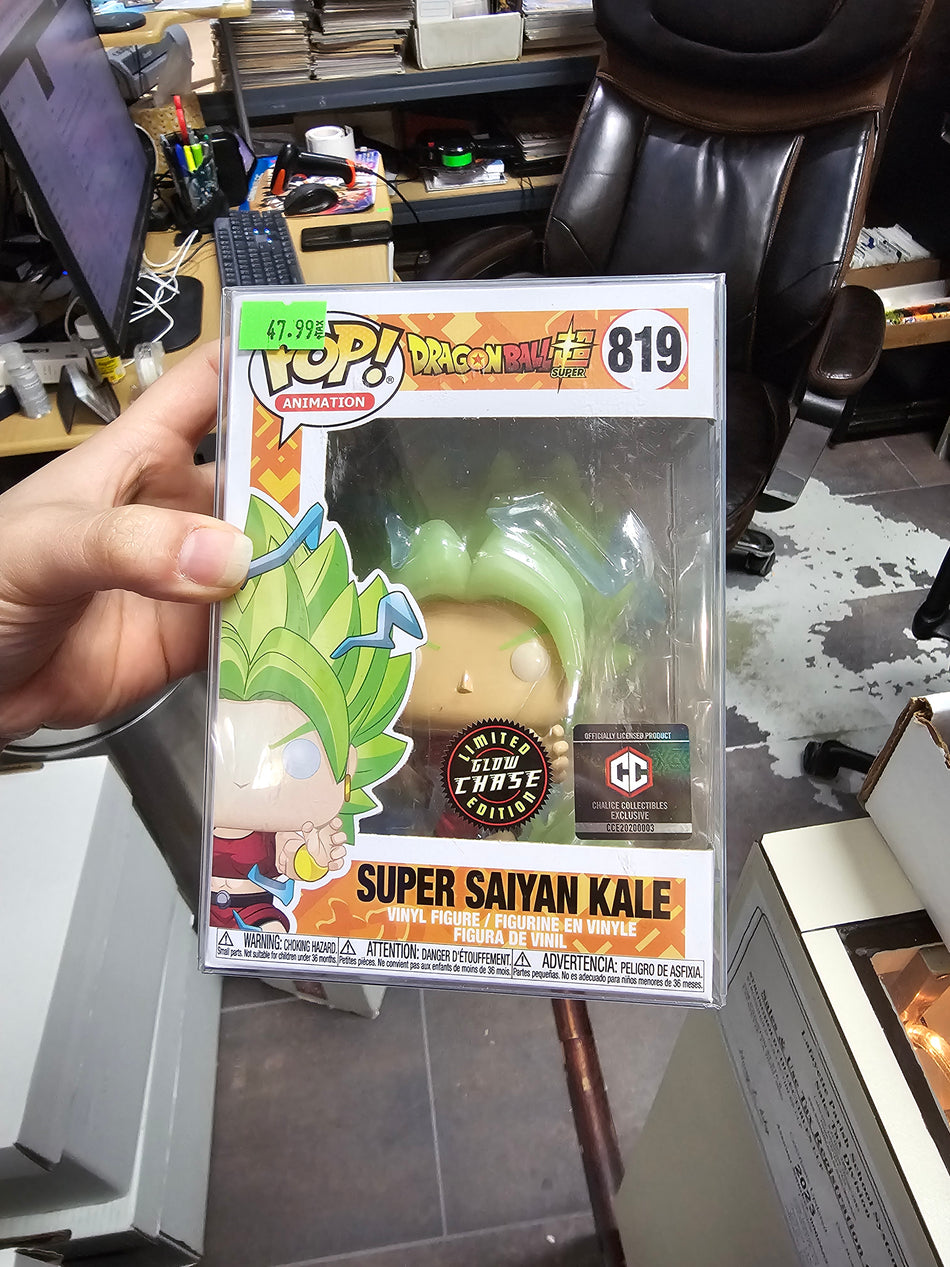 Funko Pop! Dragon Ball Z Super Saiyan Kale Glow in the Dark CHASE #819 Chalice Collectibles Exclusive