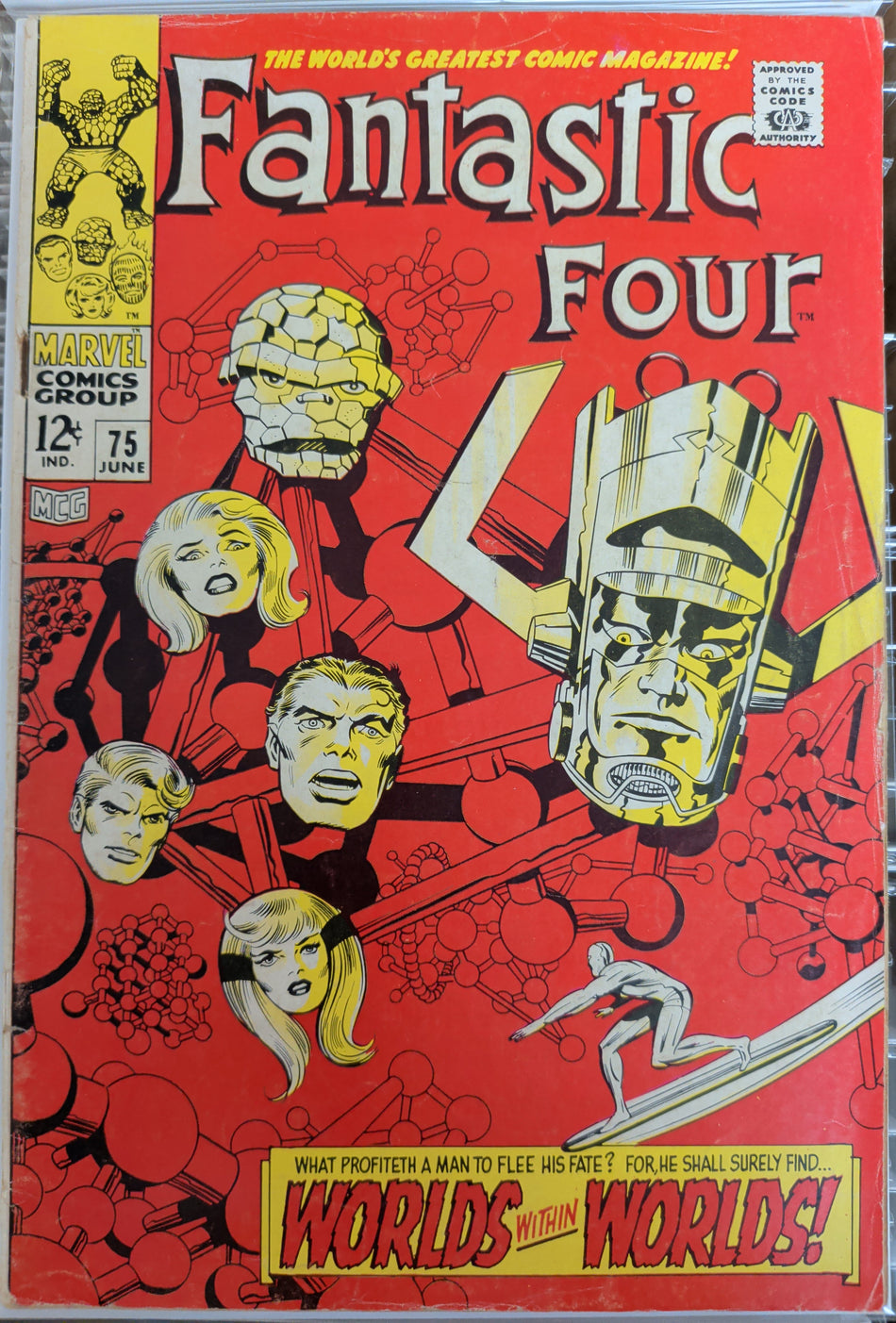 Fantastic Four #75 (1968) Jack Kirby cover art