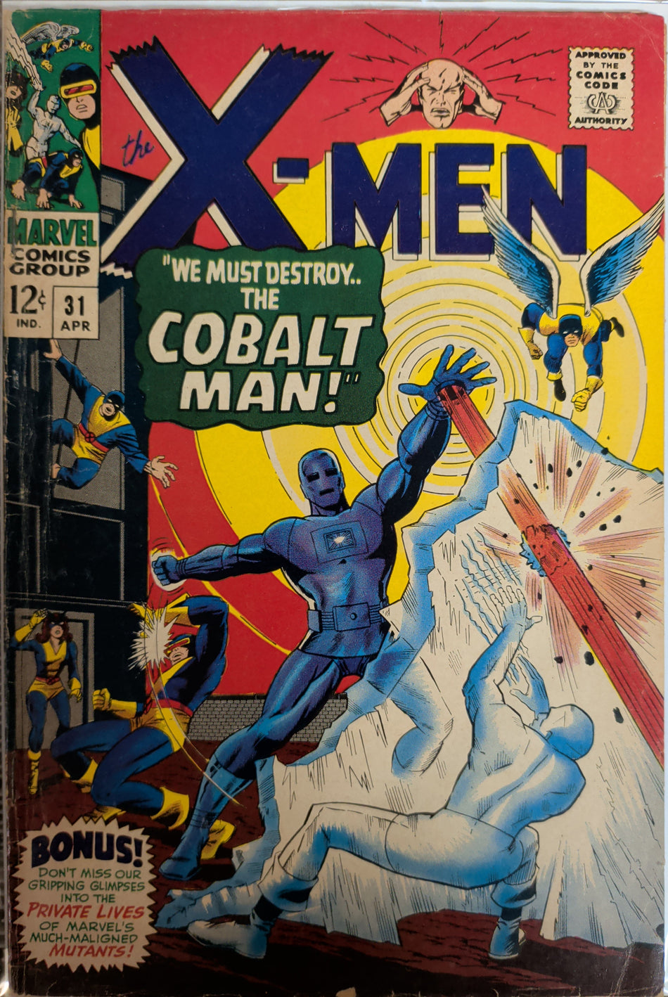 The X-Men #31 (1967) 1st Cobalt Man