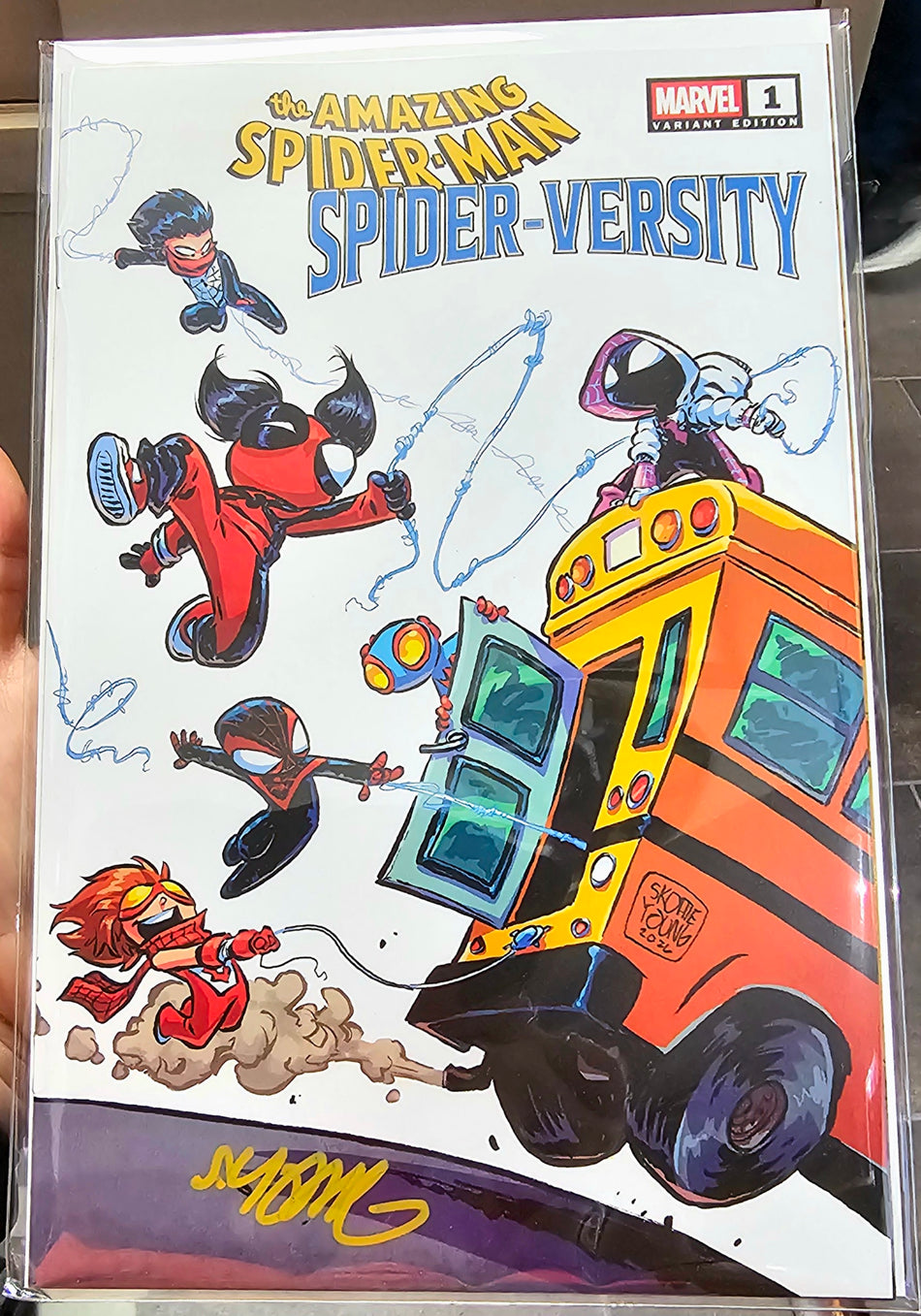 Amazing Spider-Man Spider Versity #1 Skottie Young Exclusive SIGNED BY YOUNG w/ COA