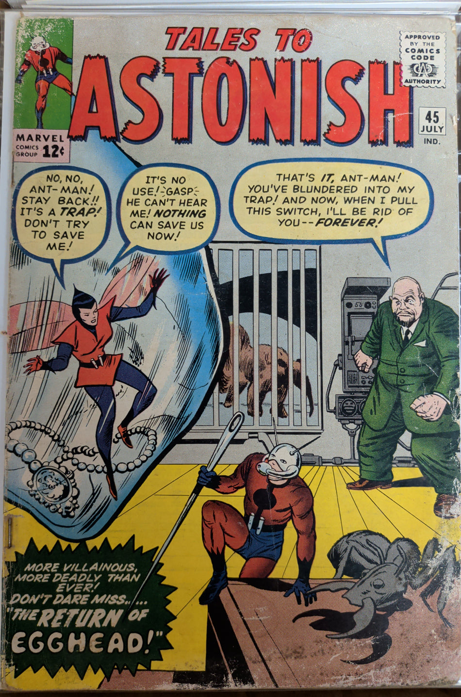 Tales to Astonish #45 (1963 - 2nd appearance of The Wasp)