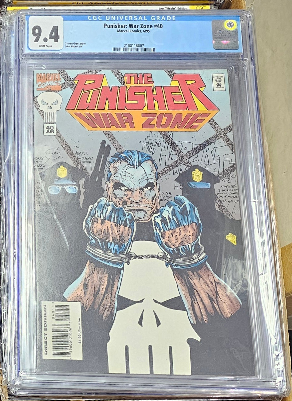 CGC 9.4 Punisher War Zone #40 1995