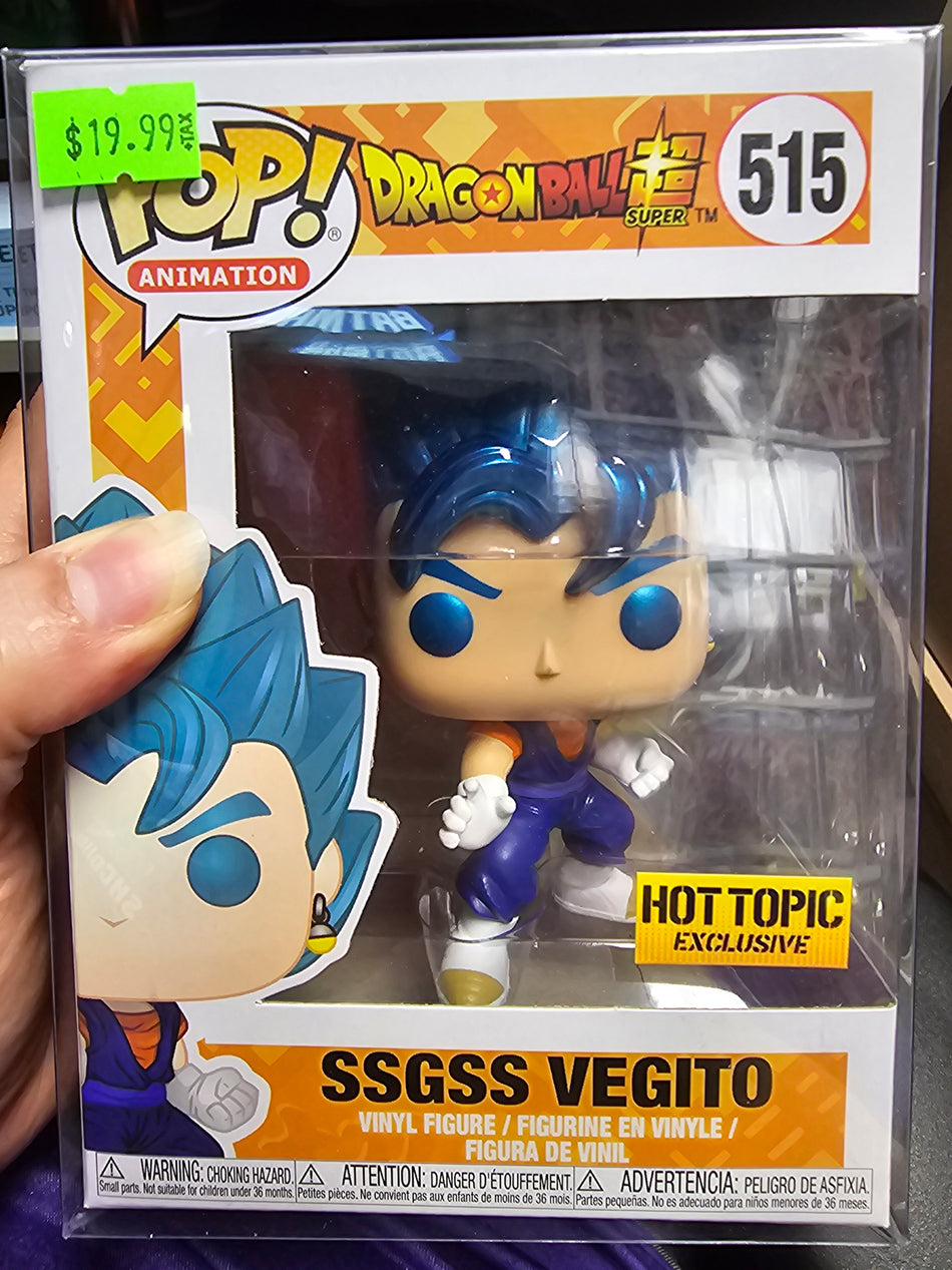 Funko Pop! Dragon Ball Z SSGSS VEGITO #515 Hot Topic Exclusive