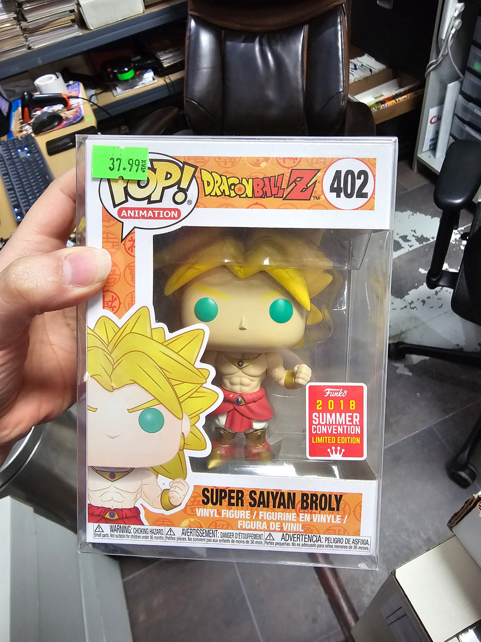 Funko Pop! Dragon Ball Z Super Saiyan Broly #402 2018 Summer Con Exclusive