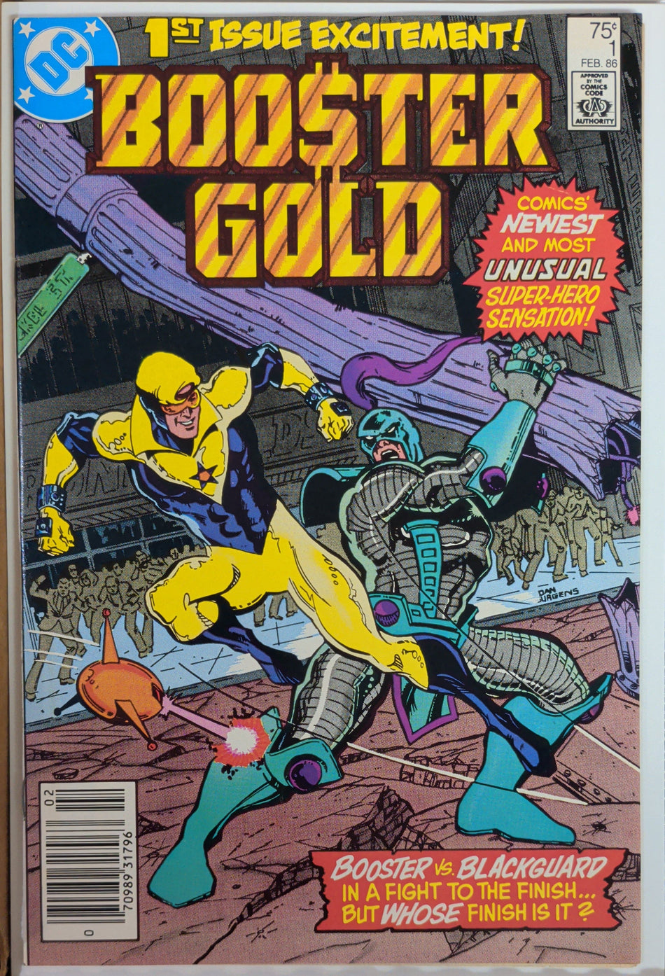 Booster Gold #1 (1986) Newsstand Variant - 1st appearance of Booster Gold