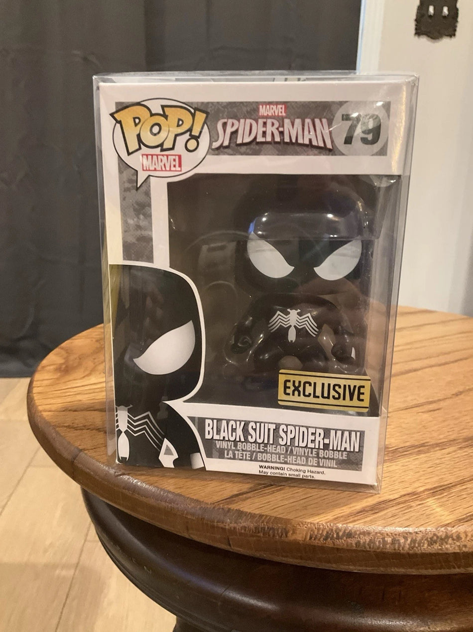 Funko Pop! Black Suit Spider-Man #79 Exclusive