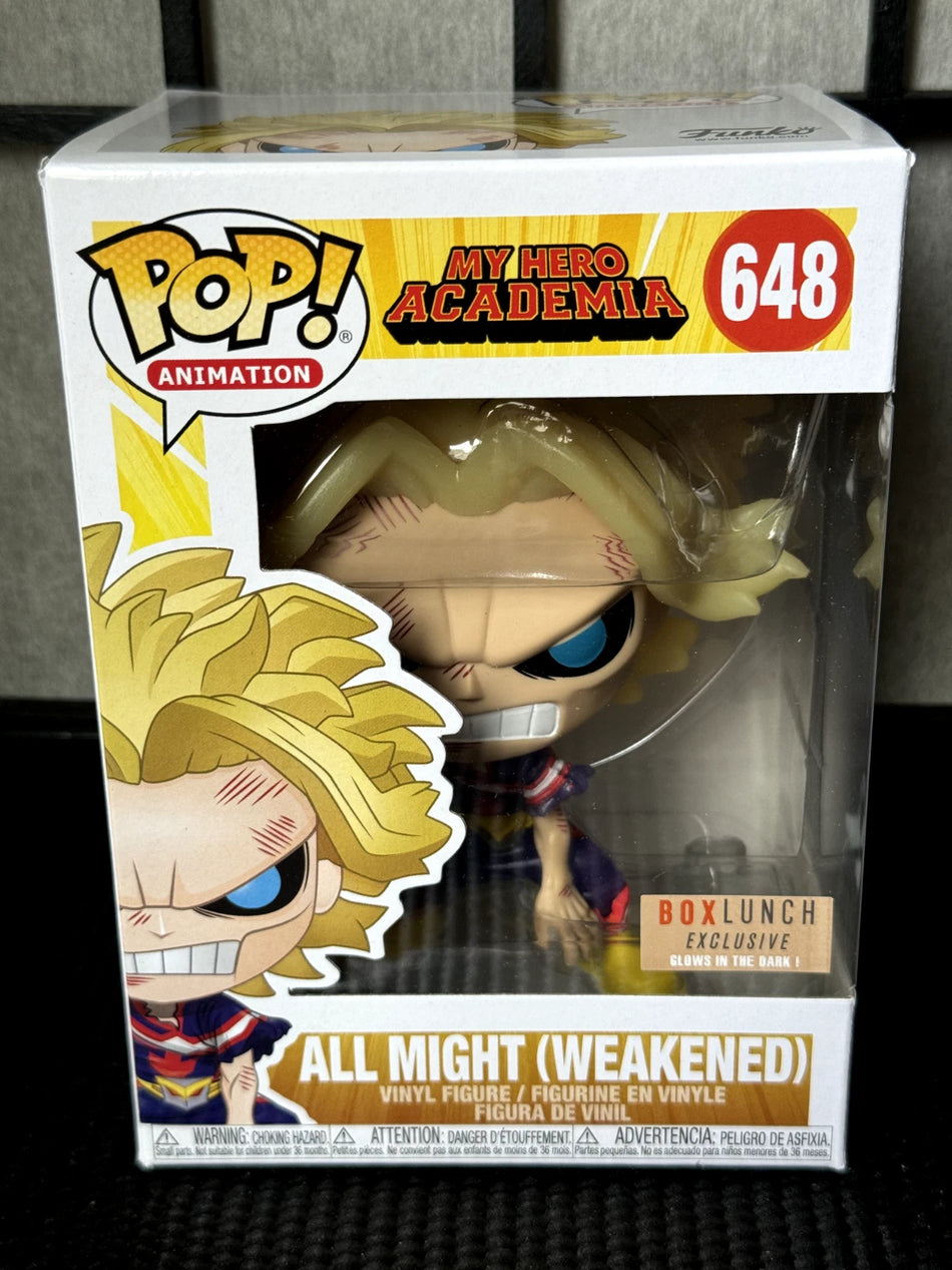 Pop Animation My Hero Academia (MHA) All Might (Weakened) #648 BoxLunch Excl