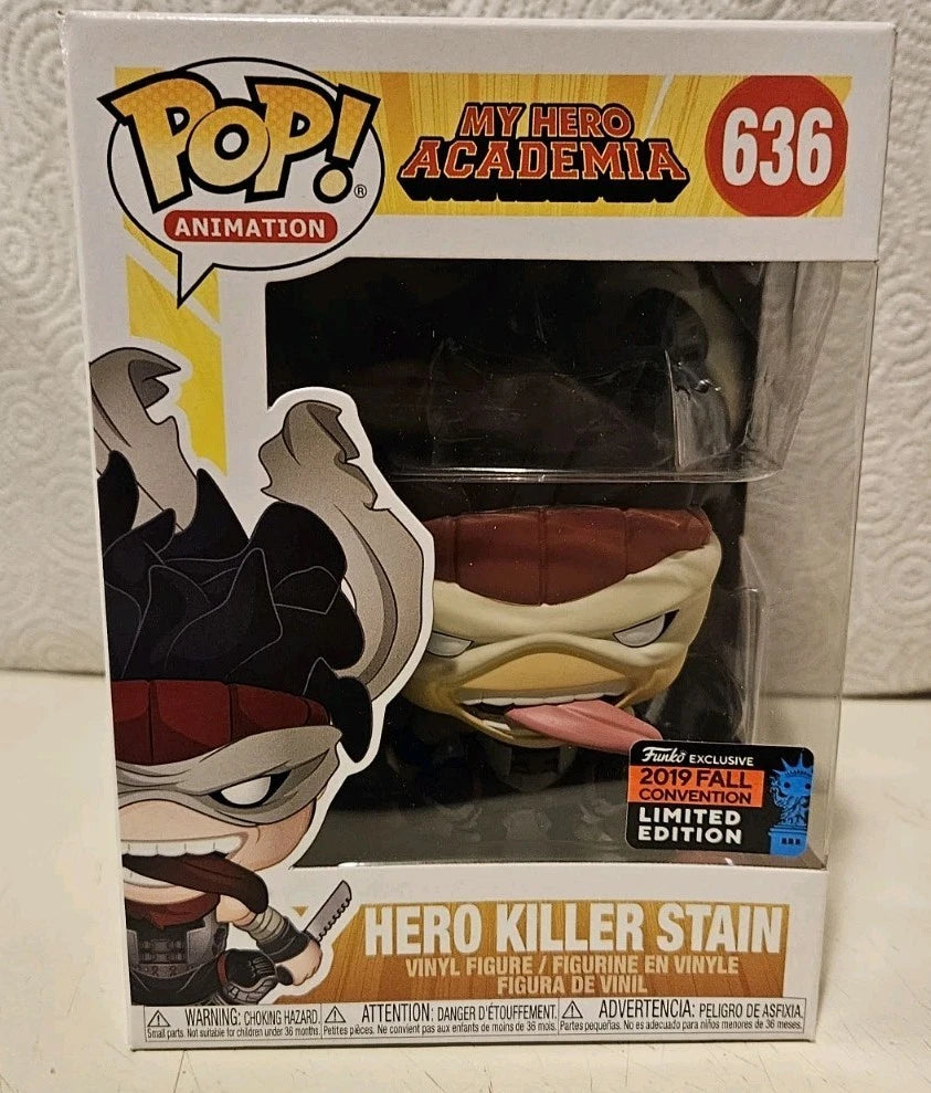 Funko Pop! Animation (MHA) My Hero Academia Hero Killer Stain #636 2019 Fall Con Limited Edition
