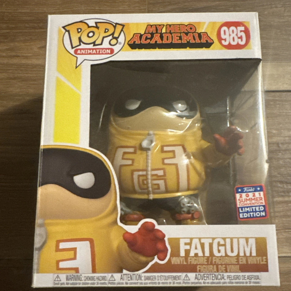 Funko Pop! Animation (MHA) My Hero Academia Fatgum #985 2021 Summer Con Limited Edition 6 inch Vinyl Figure