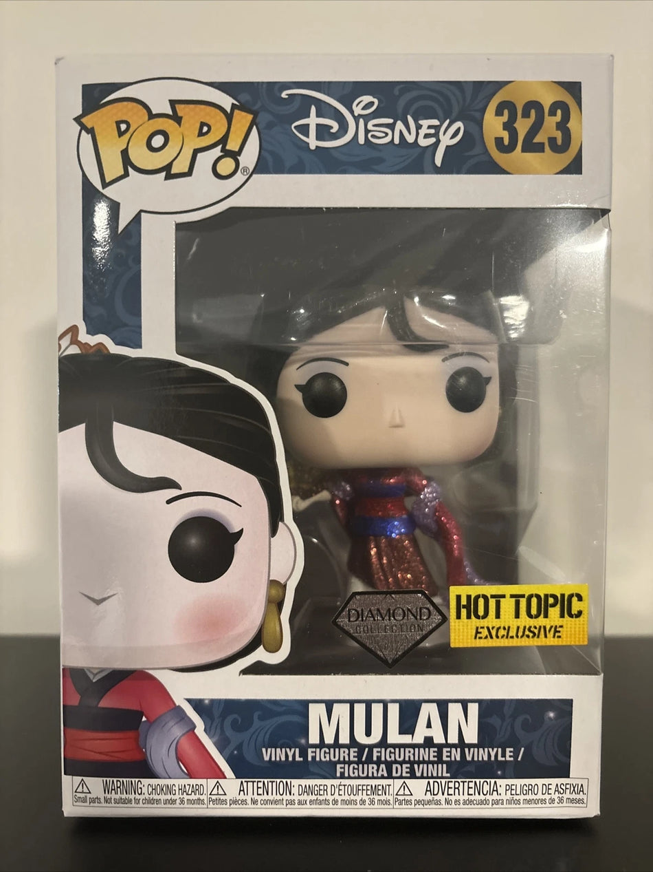 Funko Pop! Mulan #323 Hot Topic Exclusive Diamond Collection