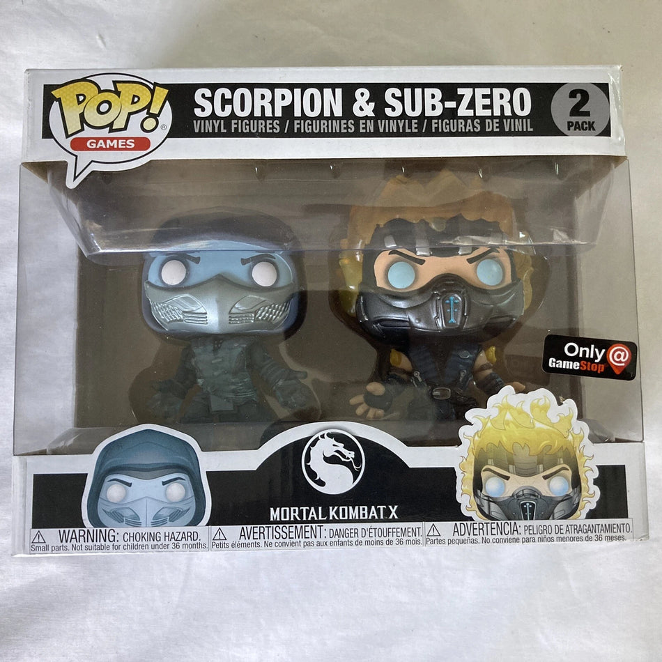 Funko Pop! Mortal Kombat X Scorpion & Sub-Zero 2 Pack