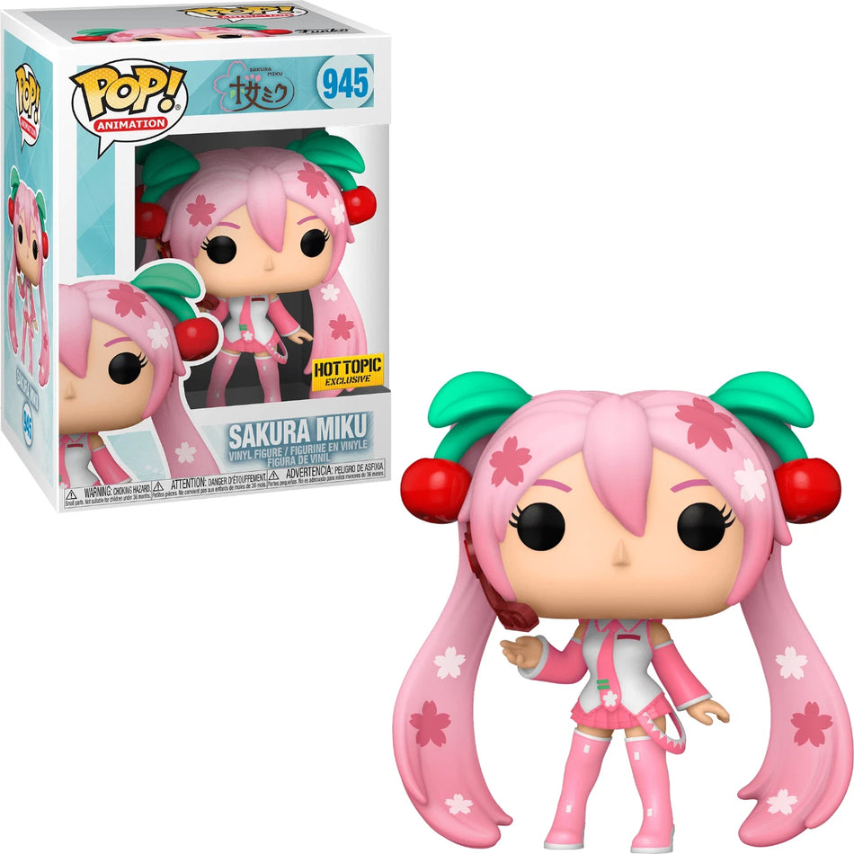 Funko Pop! Sakura Miku #945 Hot Topic Exclusive DAMAGED BOX
