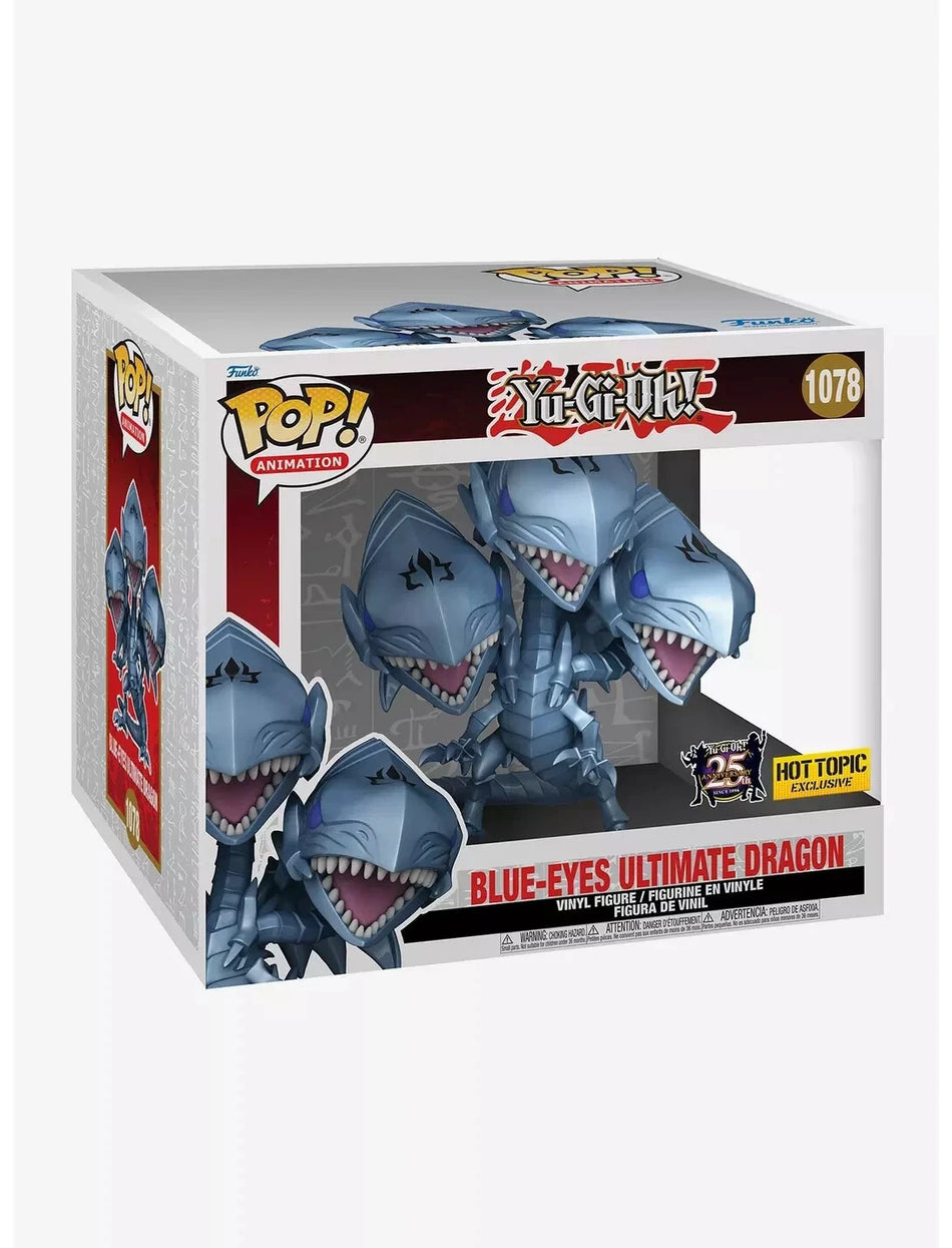 Funko Pop! Yu-Gi-Oh! Blue-Eyes Ultimate Dragon #1078 Hot Topic Exclusive Yu-Gi-Oh! 25th Anniversary