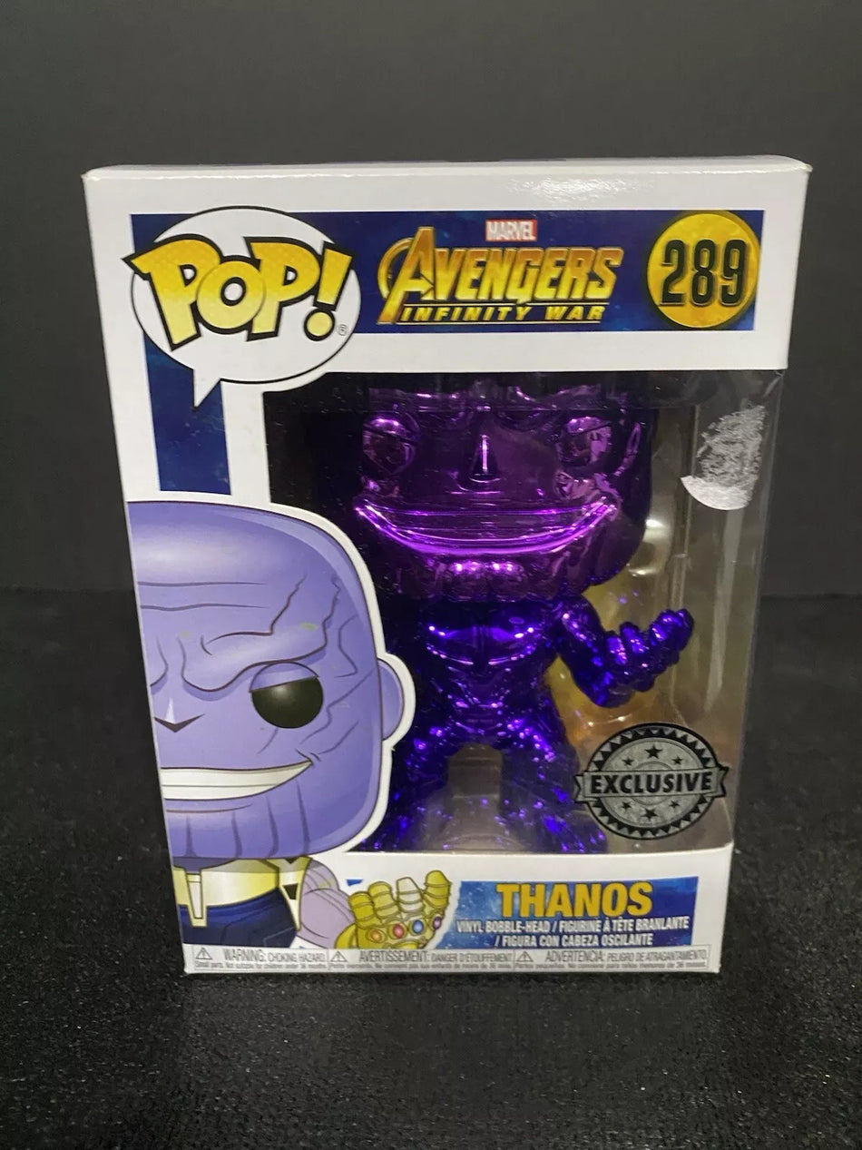 Funko POP! Avengers Infinity War Thanos #289 CHROME Exclusive