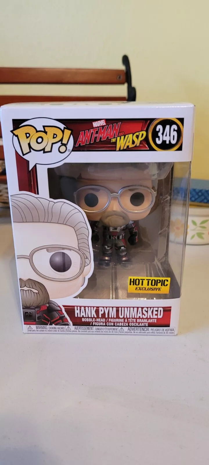 Funko POP! Marvel - Hank Pym (Unmasked) variant - Hot Topic Exclusive #346