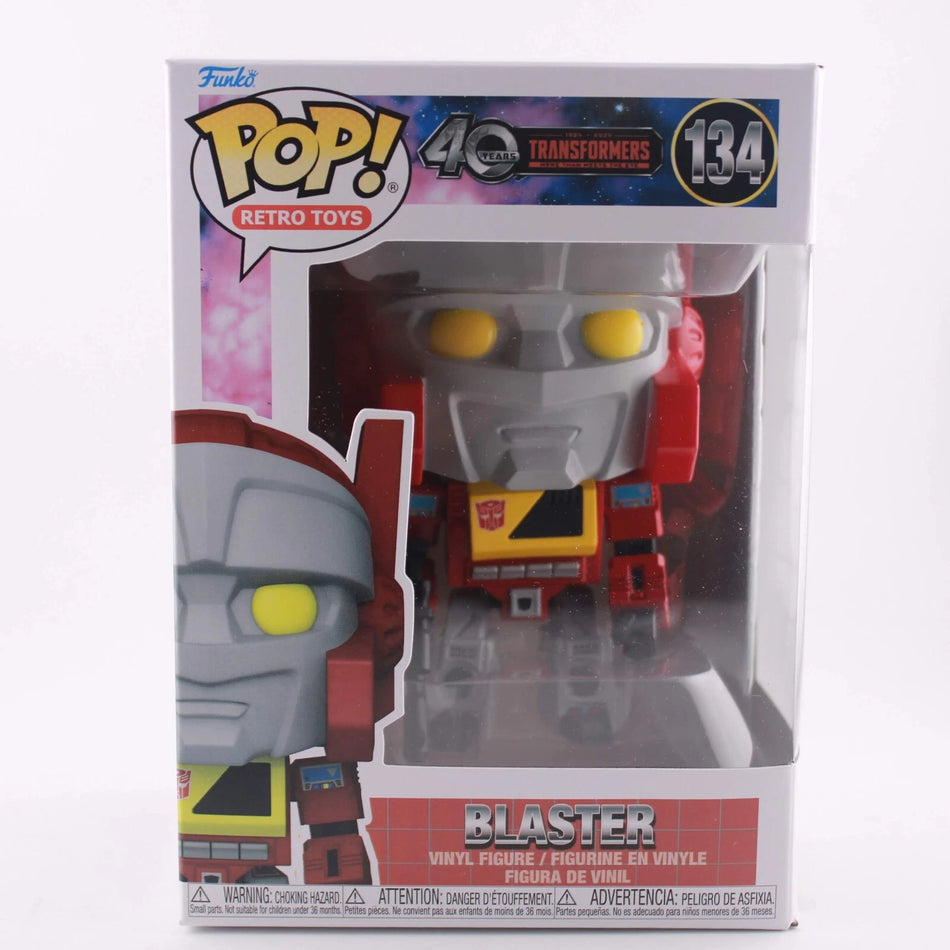 Funko Pop! Transformers Generation 1 G1 Blaster 40th Anniversary Figure #134