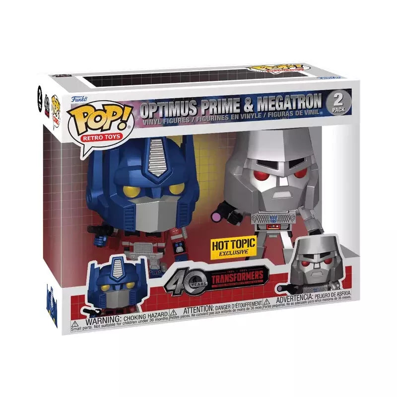 Funko Pop! Optimus Prime & Megatron 2 Pack Hot Topic Exclusive