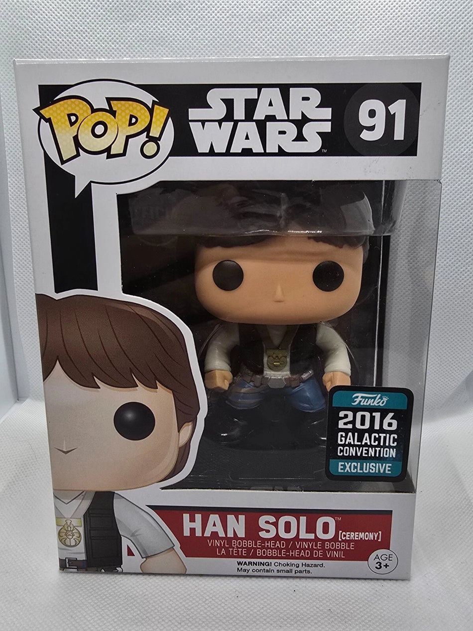 Funko Pop! Star Wars Han Solo Ceremony #91 2016 Galactic Con
