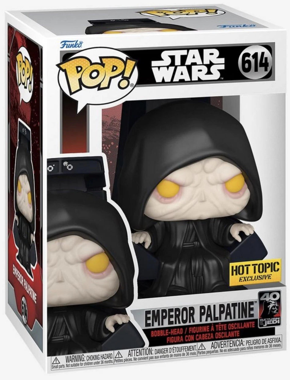 Funko Pop! Star Wars Emperor Palpatine #614 Hot Topic Exclusive