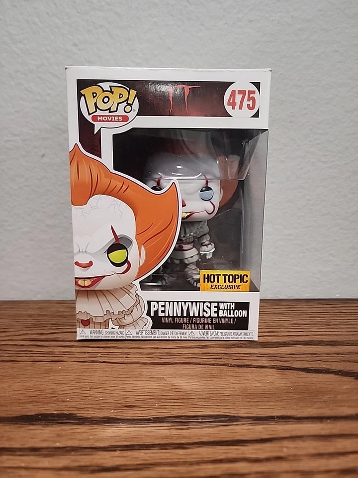 Funko Pop! IT Pennywise with Balloon #475 Hot Topic Excl