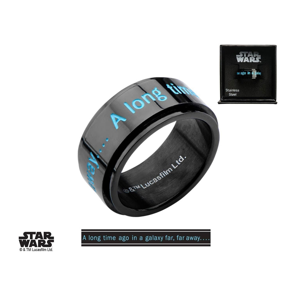 Star Wars "A long time ago in a galaxy far away" Spinner Ring