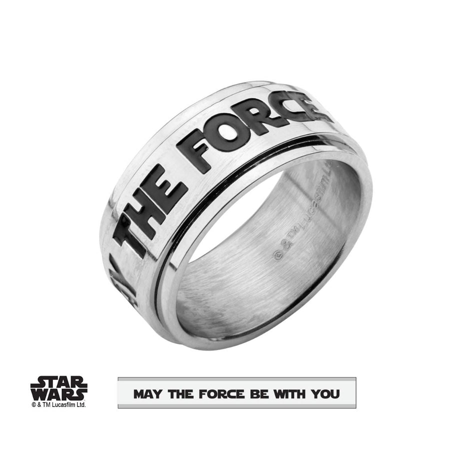 Star Wars "MAY THE FORCE BE YOU"Spinner Ring