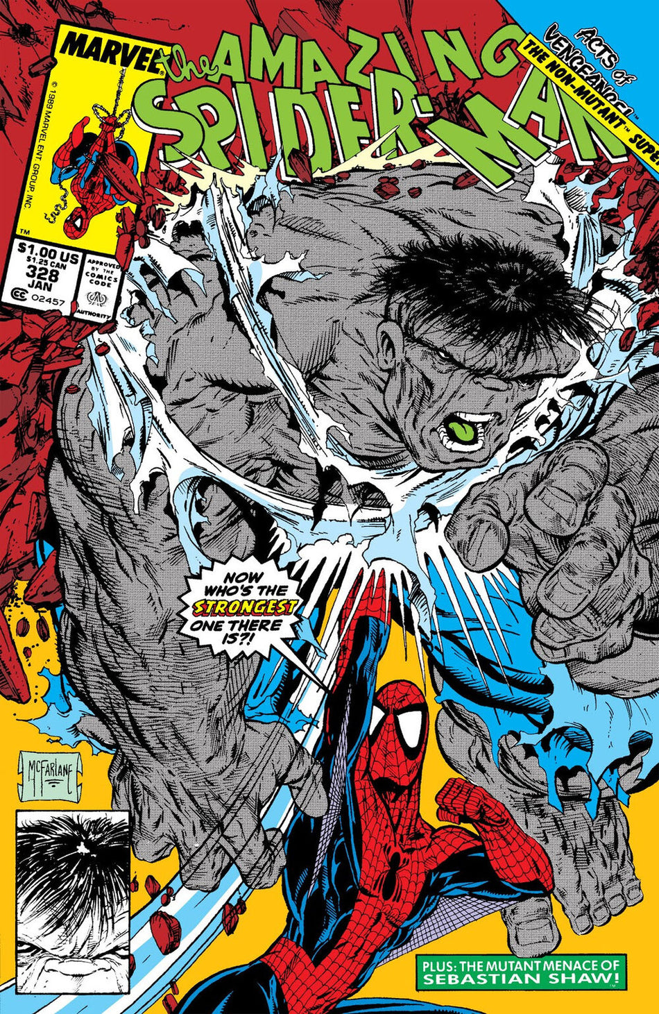 Amazing Spider-Man V1 #328 VF/NM Final McFarlane Cover