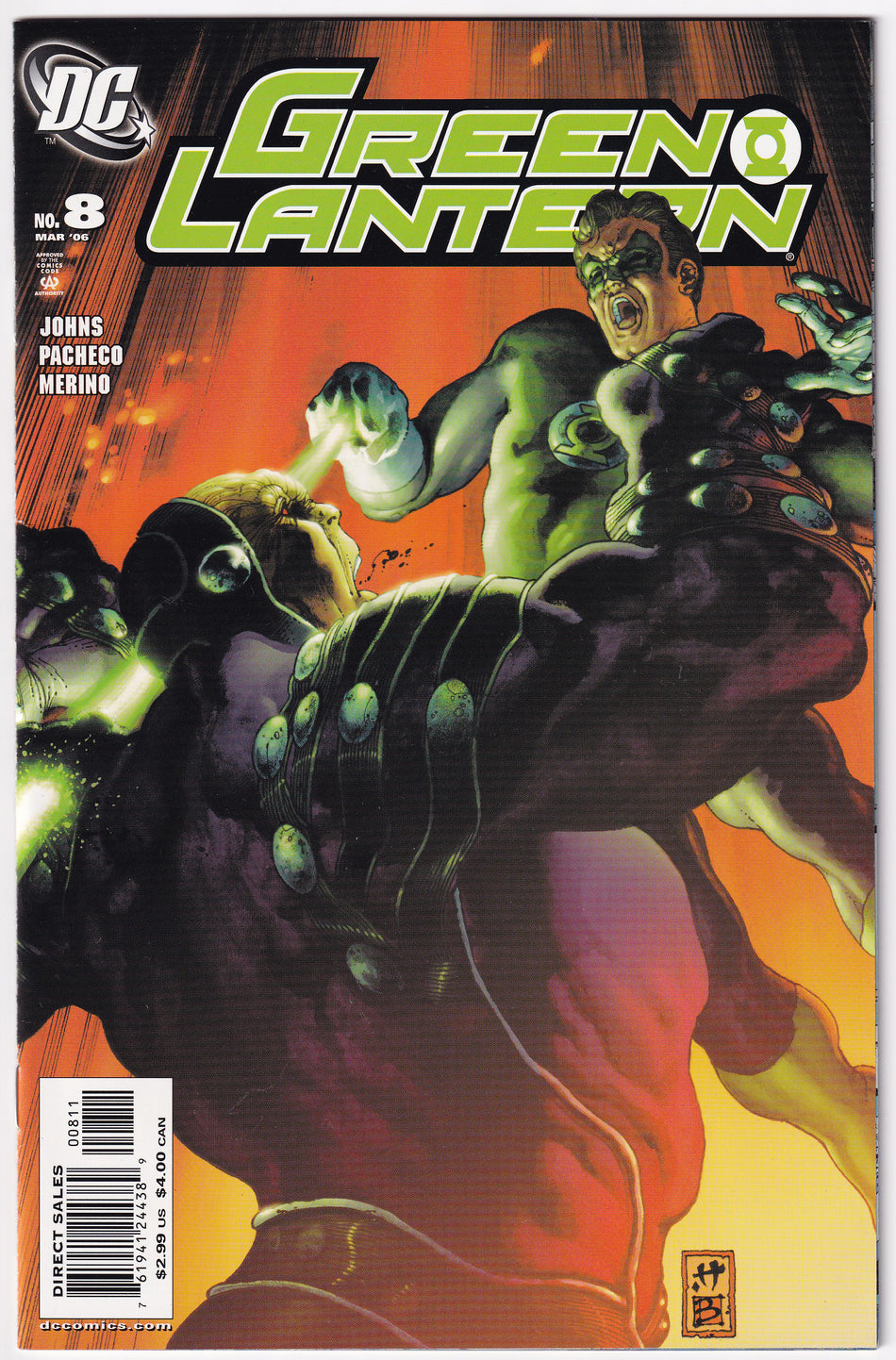 Photo of Green Lantern, Vol. 4 (2006)  Iss 8A comic sold by Stronghold Collectibles