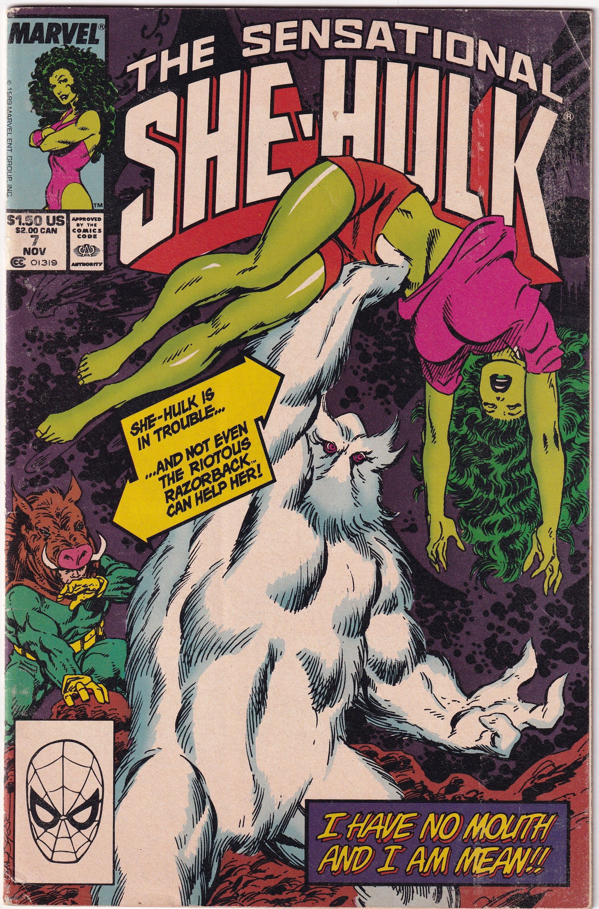 Photo of Sensational She-Hulk (1989)  Iss 7A Very Good  Comic sold by Stronghold Collectibles