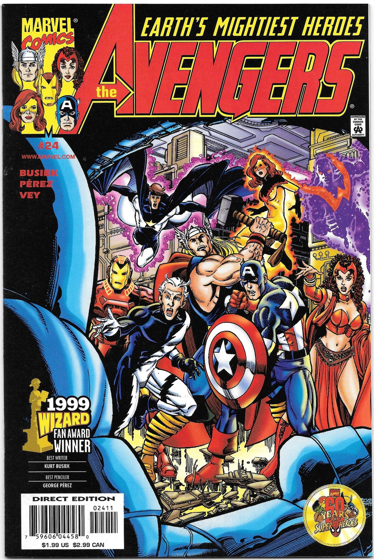 Photo of Avengers, Vol. 3 (1999)  Iss 24A   Comic sold by Stronghold Collectibles