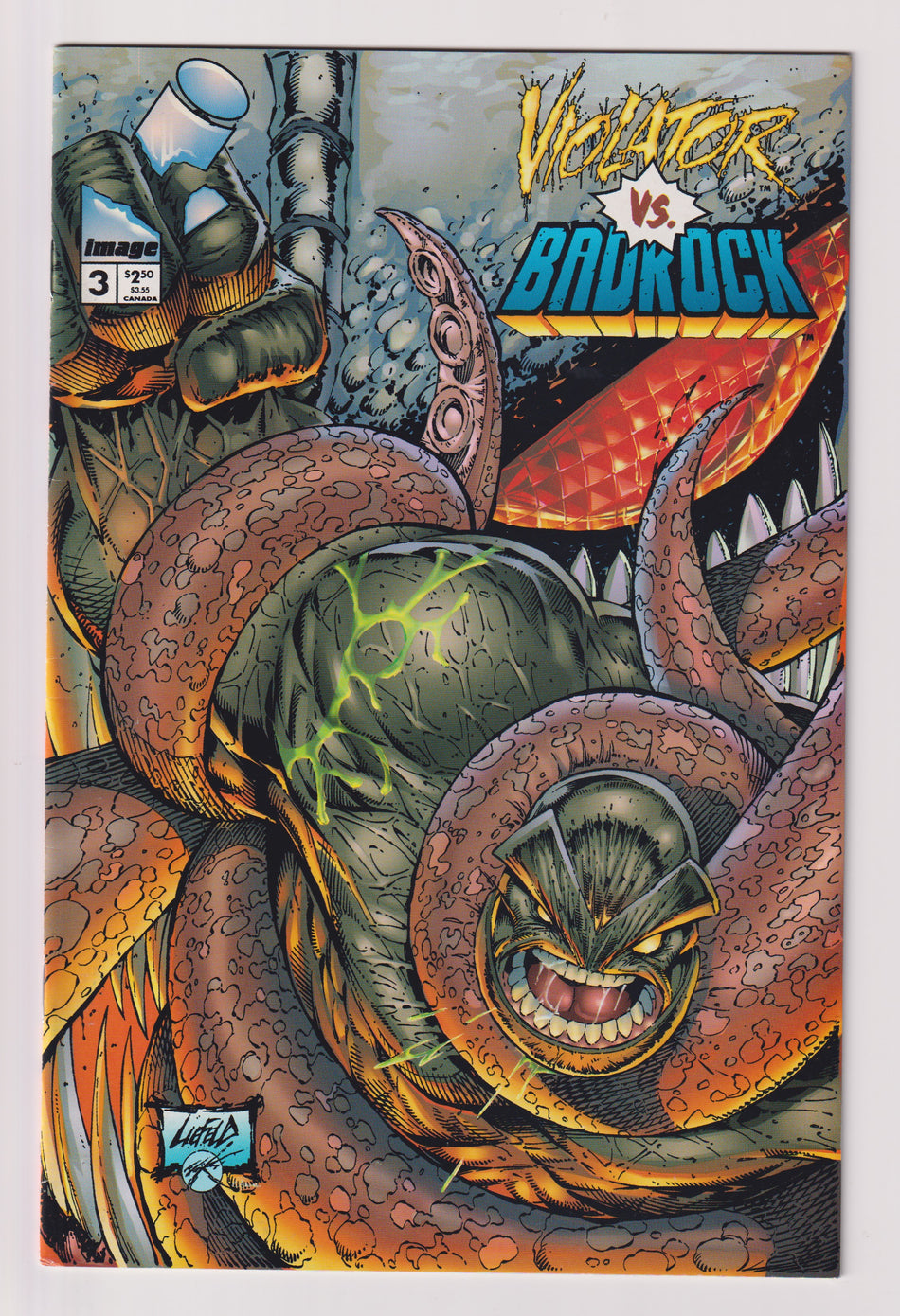 Photo of Violator Vs. Badrock (1995)  Iss 3 Near Mint  Comic sold by Stronghold Collectibles