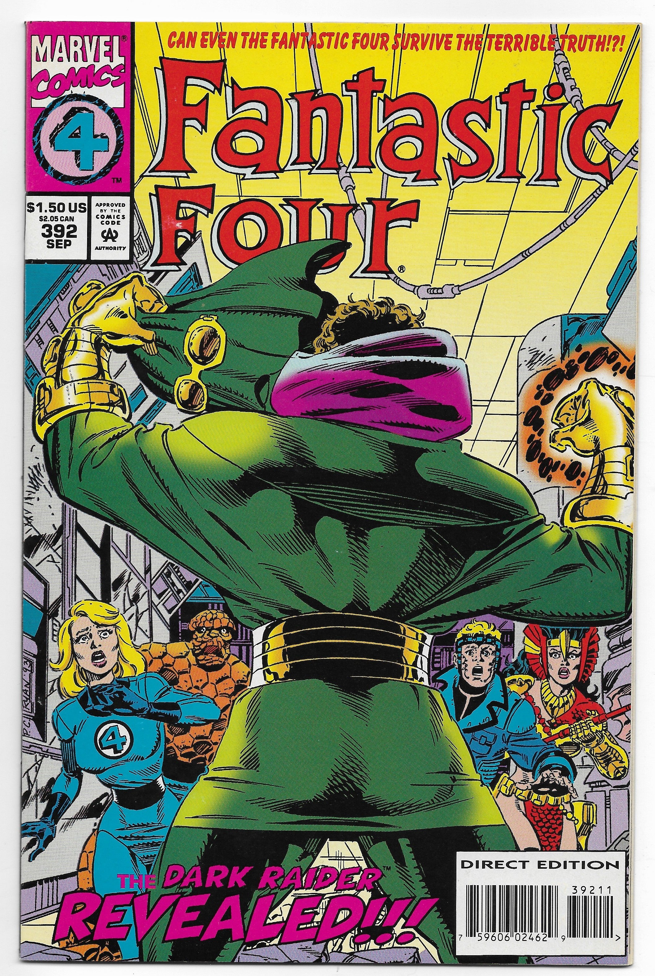 Photo of VF+ Fantastic Four V1 (94) 392A Direct Edition Tom DeFalco, Paul Ryan, Danny Bulanadi Comic sold by Stronghold Collectibles