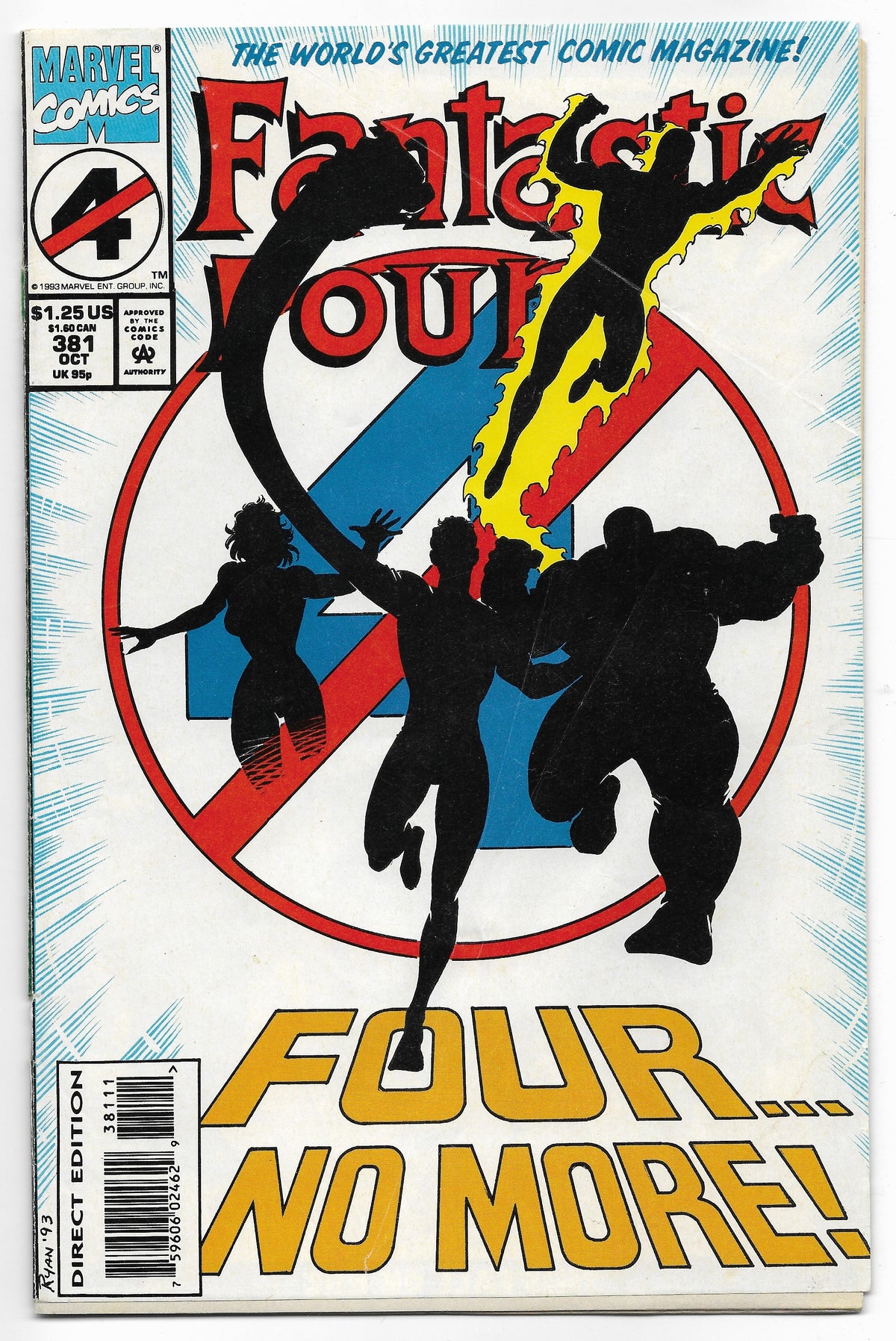 Photo of Fantastic Four, Vol. 1 (1993)  Iss 381A   Comic sold by Stronghold Collectibles