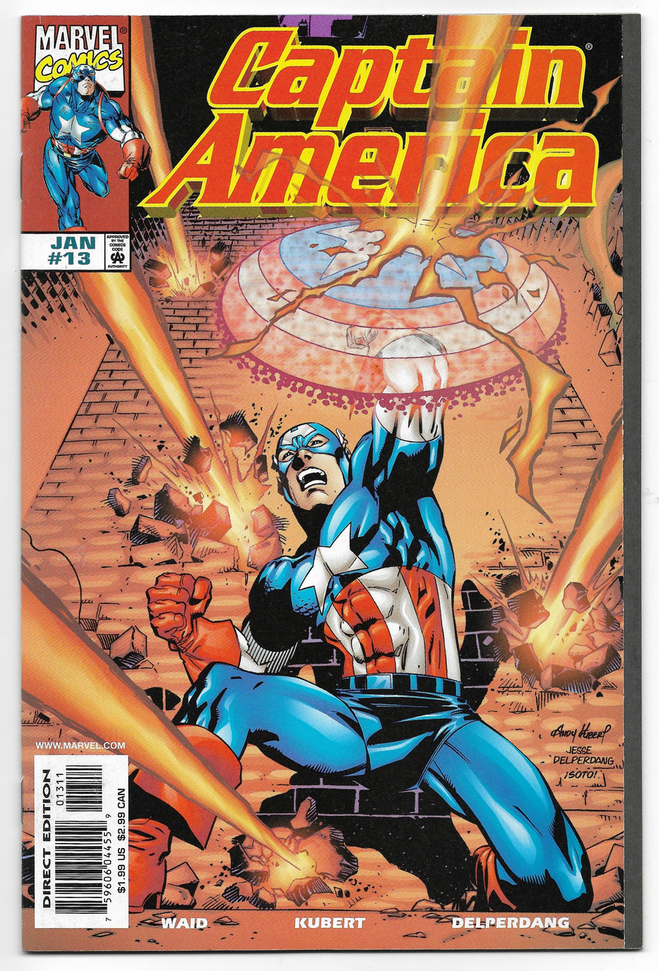 Photo of Captain America, Vol. 3 (1999)  Iss 13A   Comic sold by Stronghold Collectibles