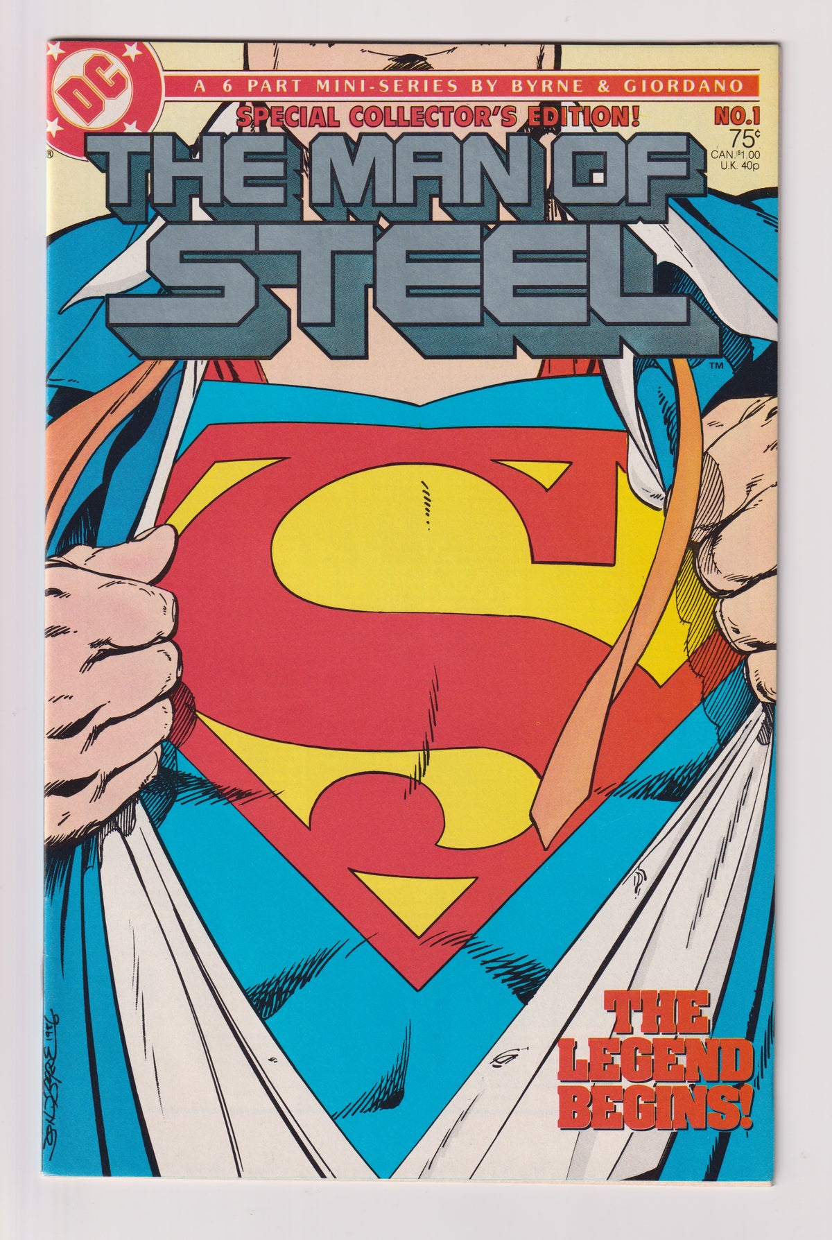 Photo of Man Of Steel, Vol. 1 (1986)  Iss 1B Near Mint -  Comic sold by Stronghold Collectibles
