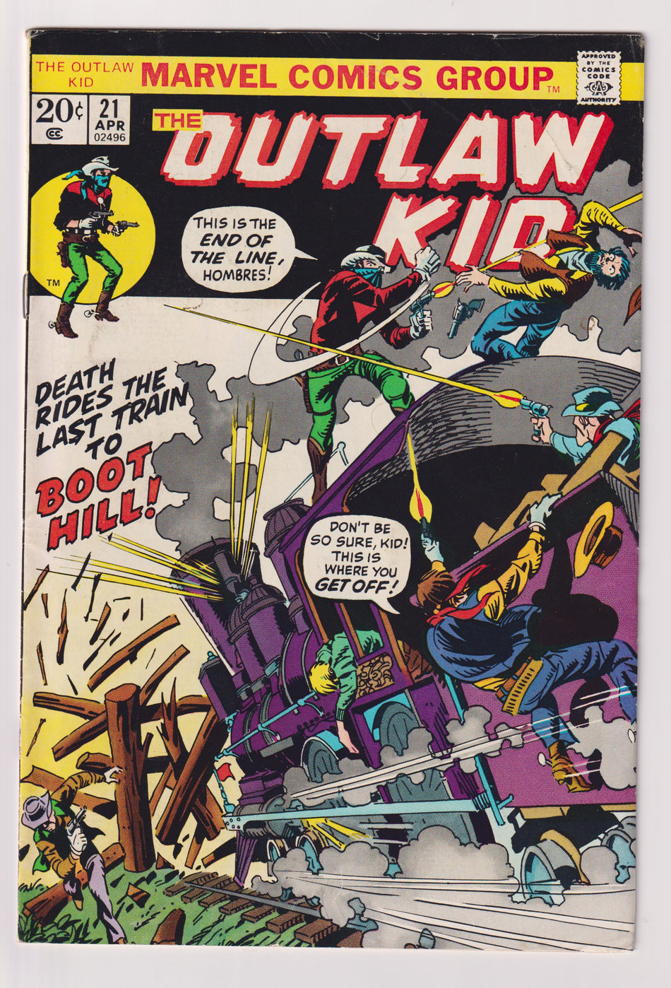 Photo of Outlaw Kid, Vol. 2 (1974)  Iss 21 Fine  Comic sold by Stronghold Collectibles