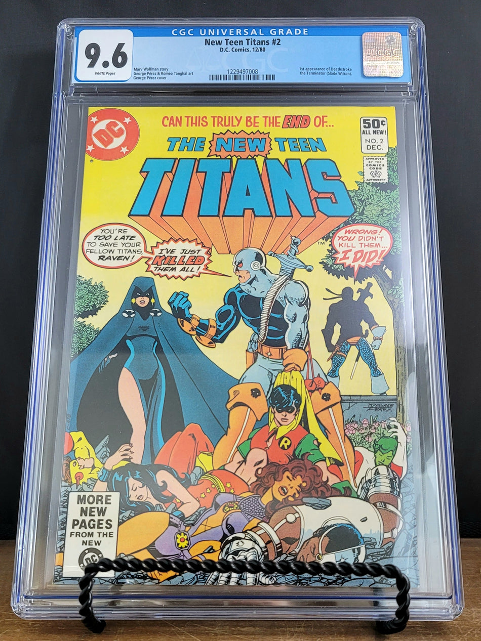 New Teen Titans V1 (1980) #2 CGC 9.6 1st Appearance Deathstroke