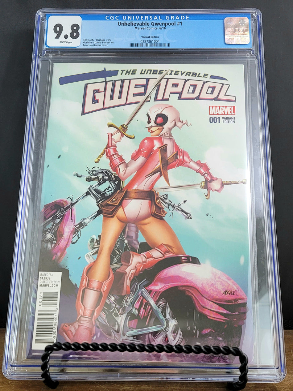 Unbelievable Gwenpool, Vol. 1 (2016)  Issue 1B CGC 9.8 Near Mint/Mint (1st Appearance & "Death" of Cecil)