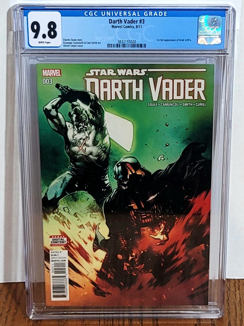 Star Wars Darth Vader, Vol. 2 (2017)  Iss 3A CGC 9.8 Near Mint/Mint