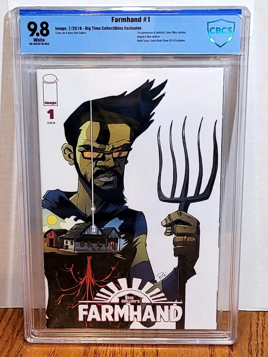 Farmhand (2018) 1 Big Time Collectibles Variant CBCS 9.8 (1st Appearance of Jedidiah, Zeke, Riley, Andrea, Abigail &amp; Mae Jenkins)