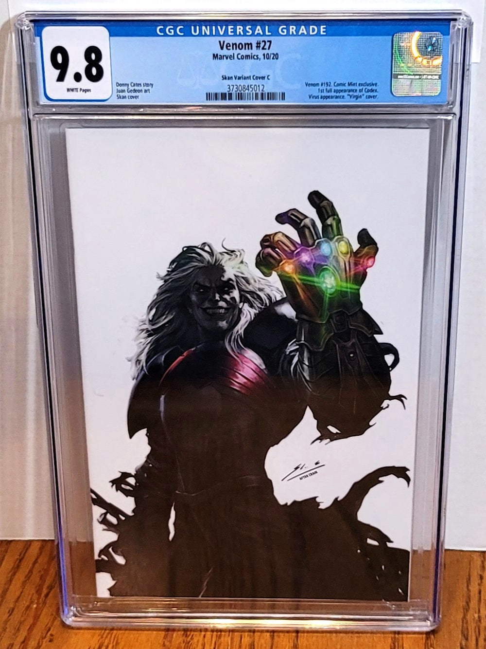 Venom 27 Skan Virgin Variant CGC authentic 9.8 1st Full Apperance of Codex