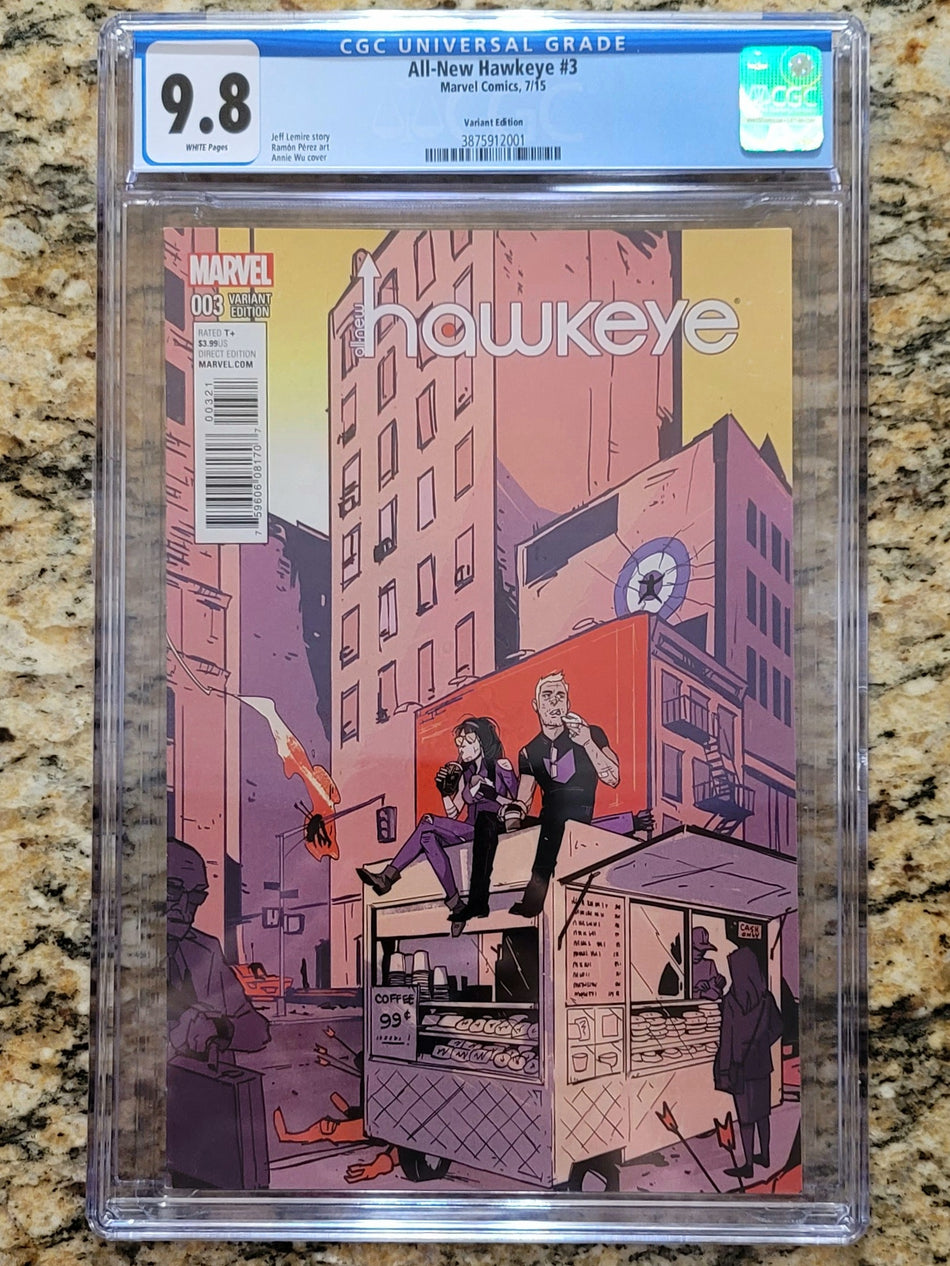 All-New Hawkeye #3 CGC 9.8 Wu 1:25 Ratio Variant White Pages
