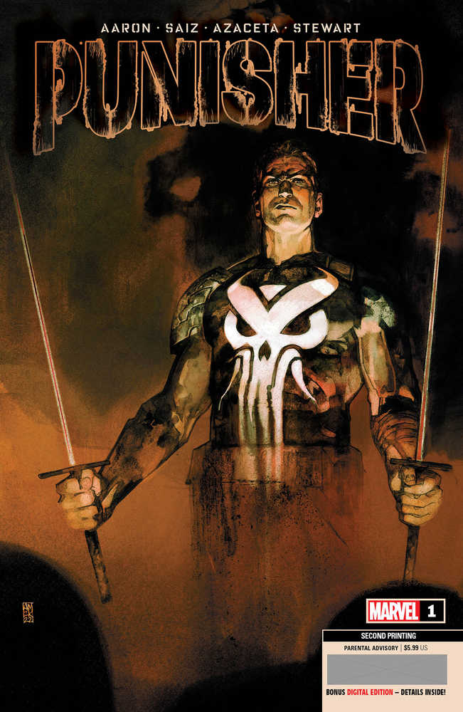 Punisher #1 2ND Printing Maleev Variant