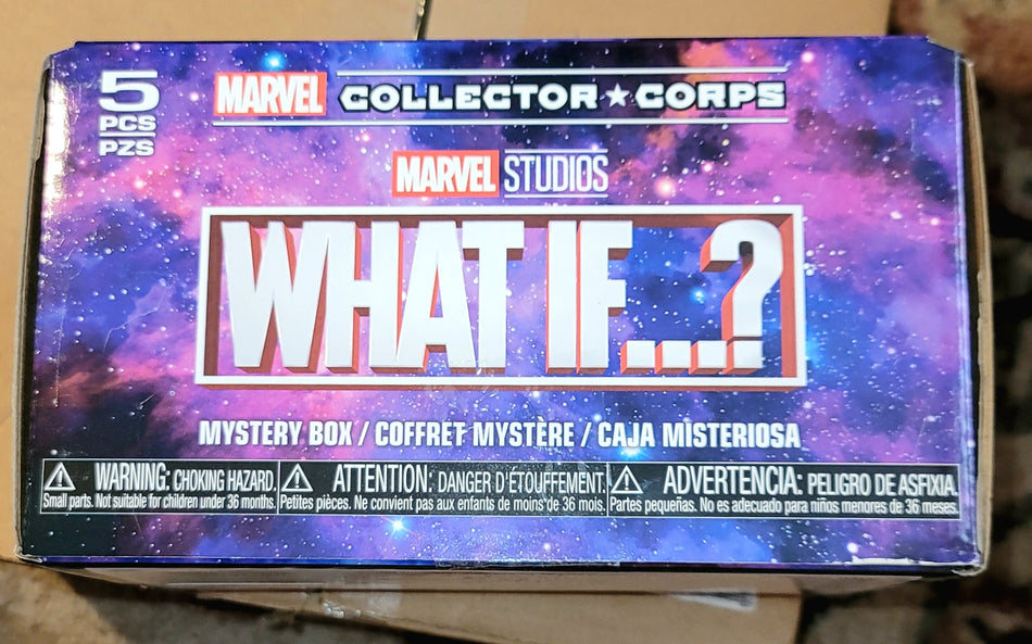 Funko Pop! What If...? Marvel Collector Corps August 2021 Subscription Box COMPLETE