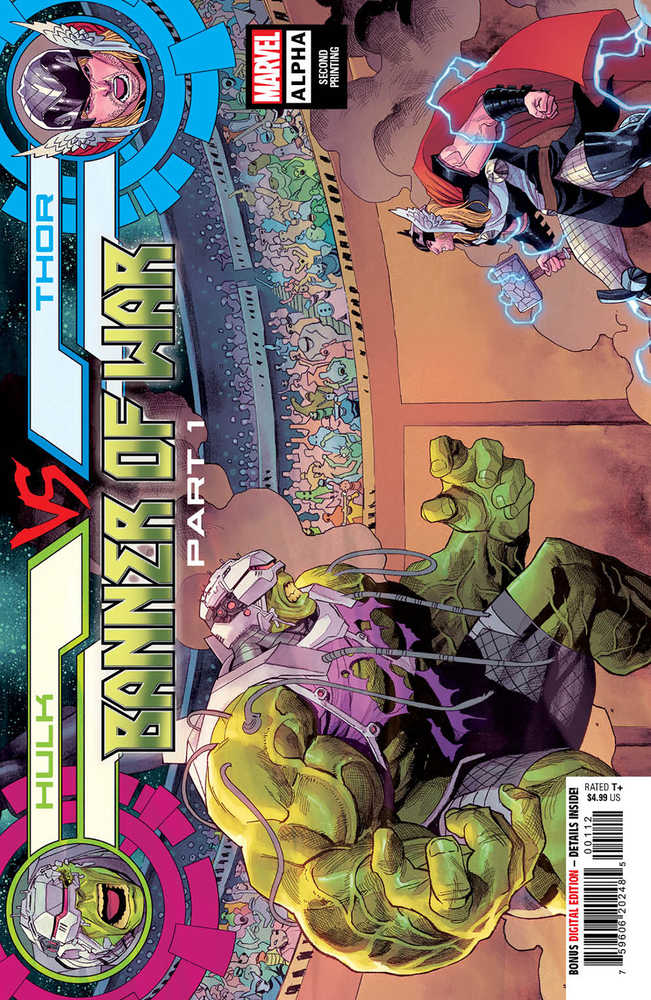 Hulk vs Thor Banner War Alpha #1 2ND Print Coccolo Variant