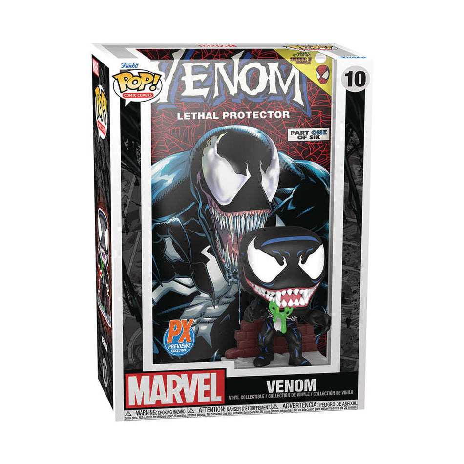 Funko Pop Comic Cover Marvel Venom Lethal Protector V1 Previews Exclusive Vinyl Figure