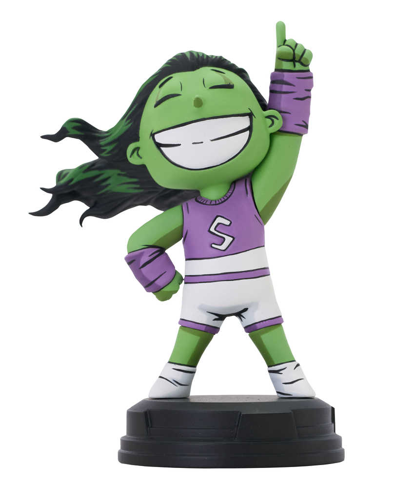 Stock Photo of Marvel Animated-Style She-Hulk Statue comic sold by Stronghold Collectibles