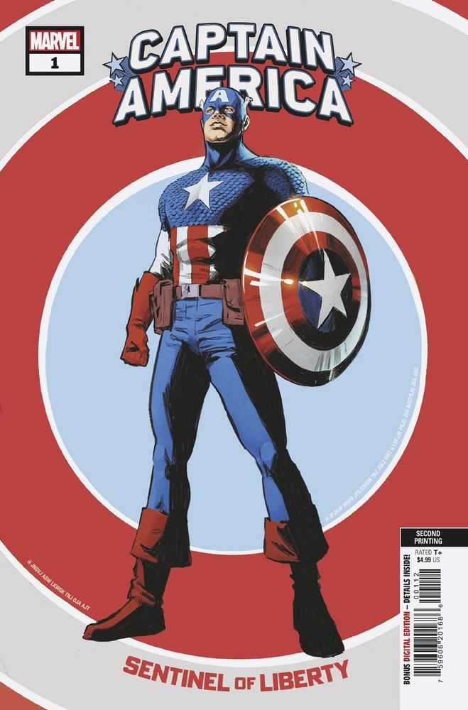 Captain America Sentinel Of Liberty #1 2ND Print Carnero Variant