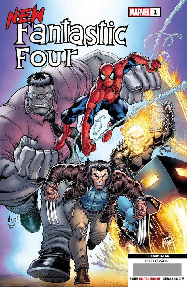 New Fantastic Four #1 (Of 5) 2ND Print Nauck Variant