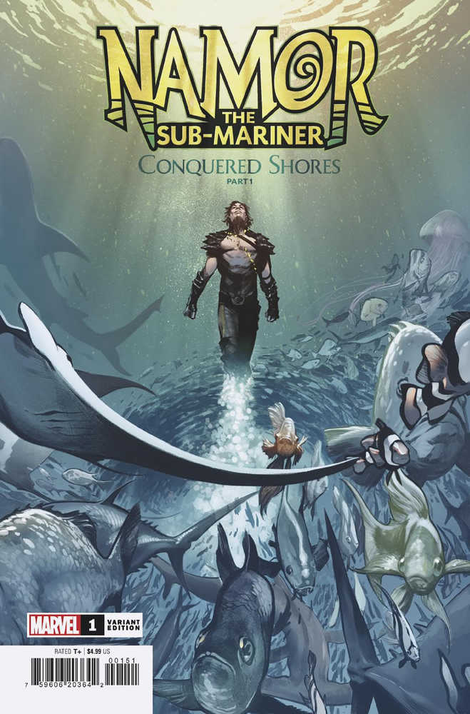 Stock Photo of Namor Sub-Mariner Conquered Shores #1 (Of 5) Larraz Variant comic sold by Stronghold Collectibles